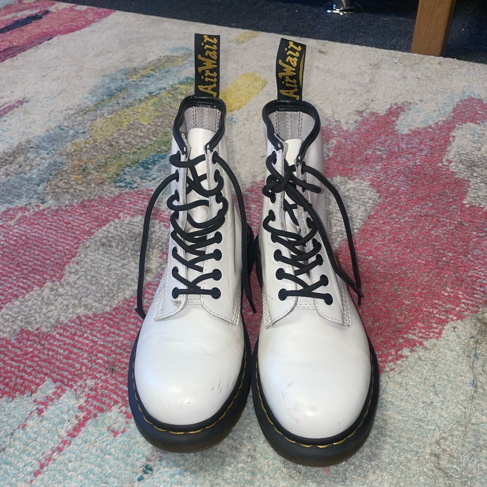 White leather 1460 Dr. Martens